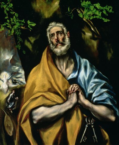 Le lacrime di San Pietro, c.1605 da El Greco